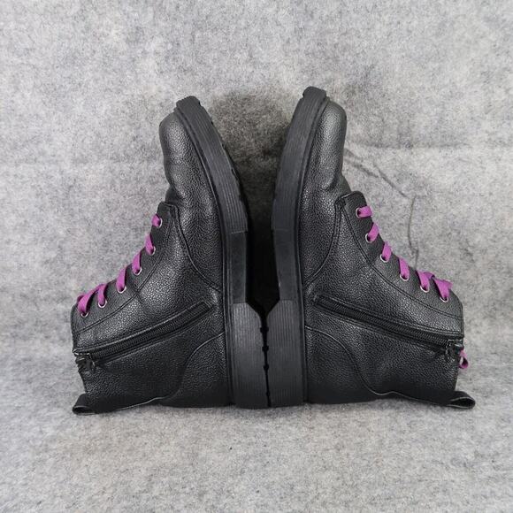 Art Class Shoes Kids 5 Boots Combat Biker Classic Lace Up Zip Black Casual Girls - Picture 10 of 16